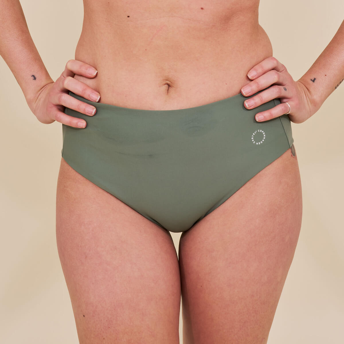Copenhagen Cartel Ubud midi bikinislip, groen