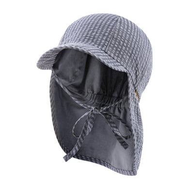 Sterntaler Peaked cap met nekbeschermingsstrepen blauw