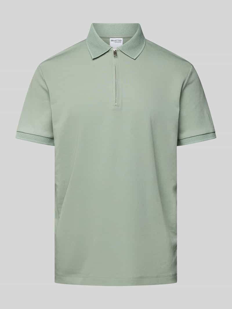 SELECTED HOMME Poloshirt SLHFAVE ZIP SS POLO NOOS