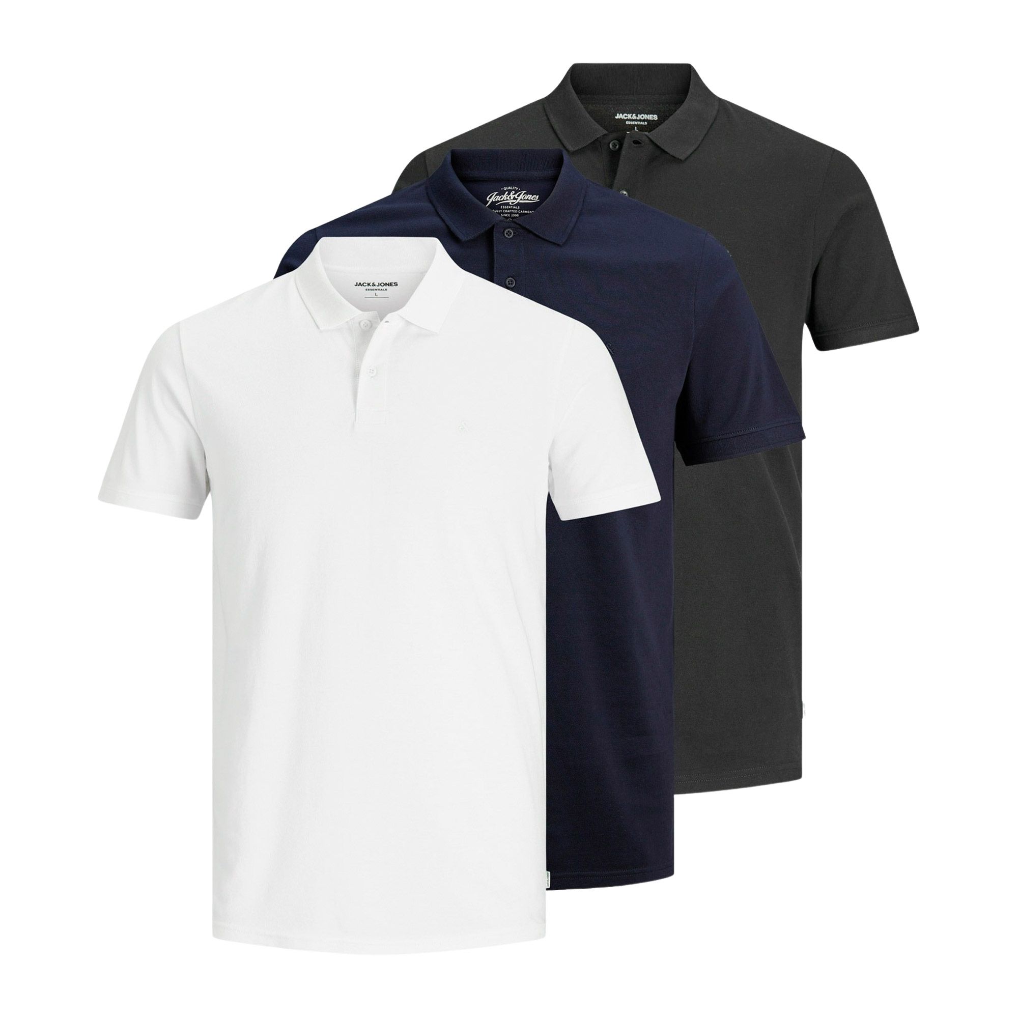 Jack & Jones Basic Polo Heren (3-pack)