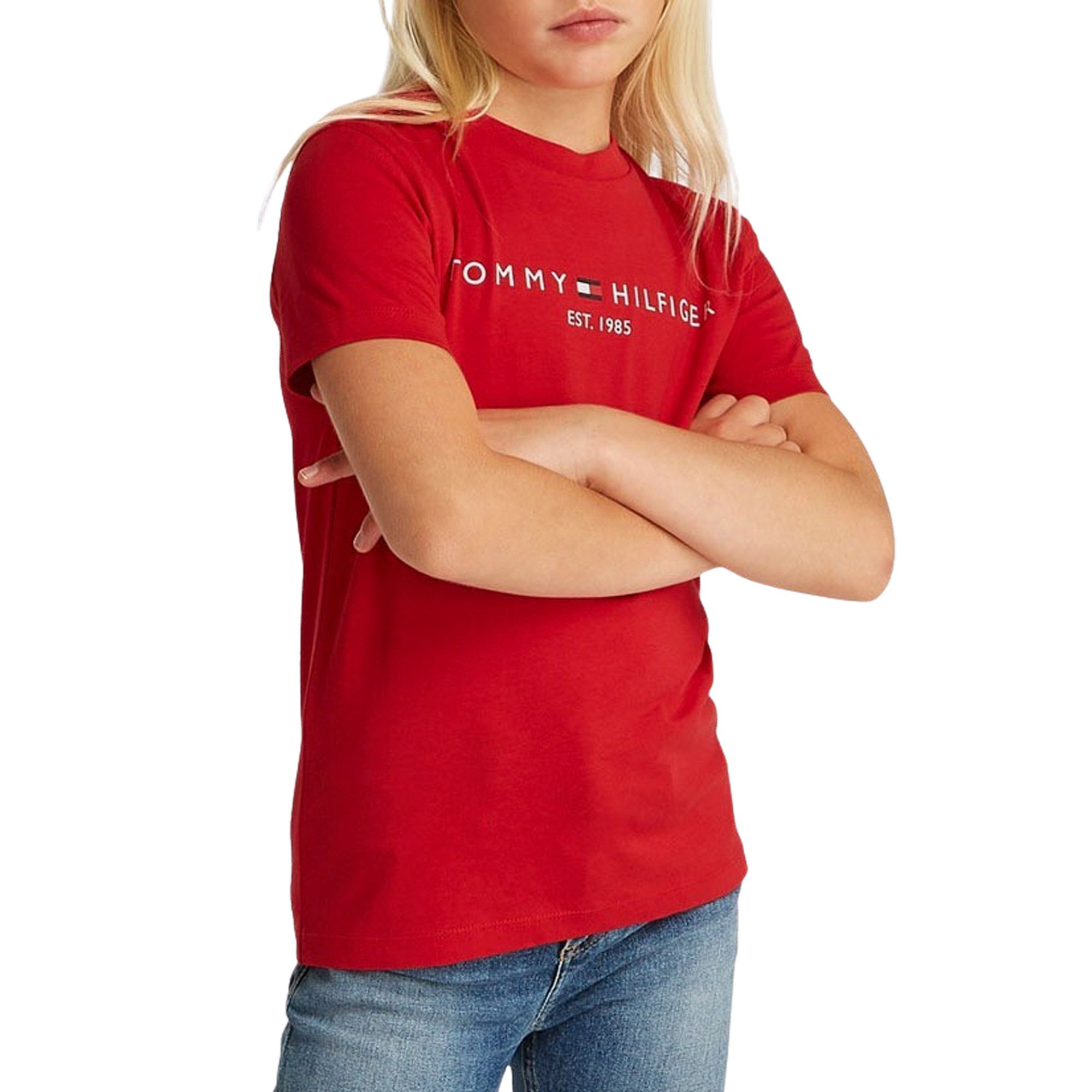 Tommy Hilfiger Corp Logo Crew Shirt Junior