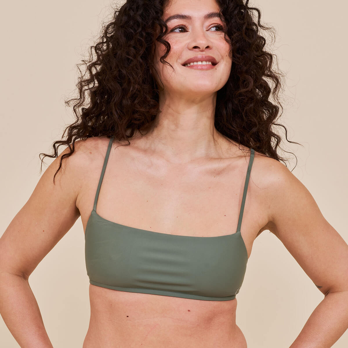 Copenhagen Cartel Sanur bikinitop zonder beugel, groen