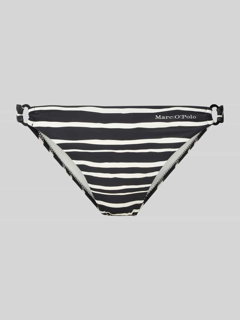 Marc O'Polo Bikinibroekje Summer Blacks met zijlijke ringaccenten