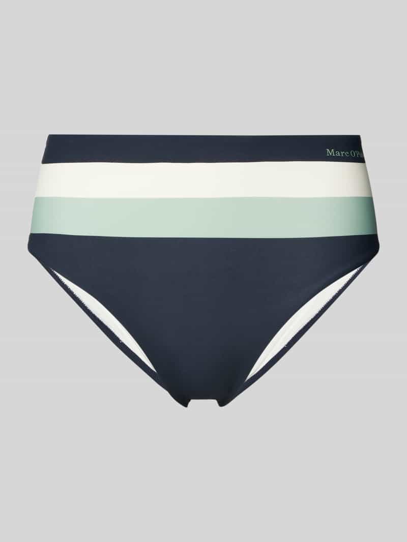 Marc O'Polo Bikinibroekje Summer stripes met elegant kleurblokpatroon