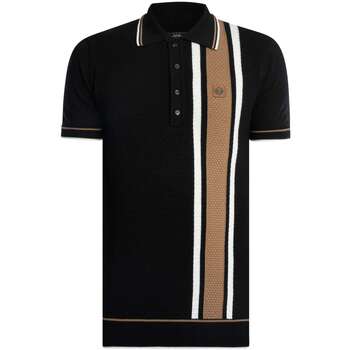 Polo Shirt Korte Mouw Trojan Fijnstof poloshirt met getextureerde strepen