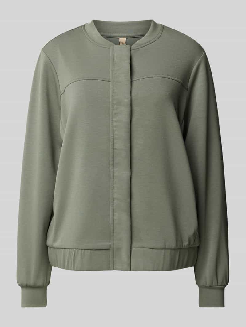 Soyaconcept Sweatjack met drukknoopsluiting, model 'BANU'