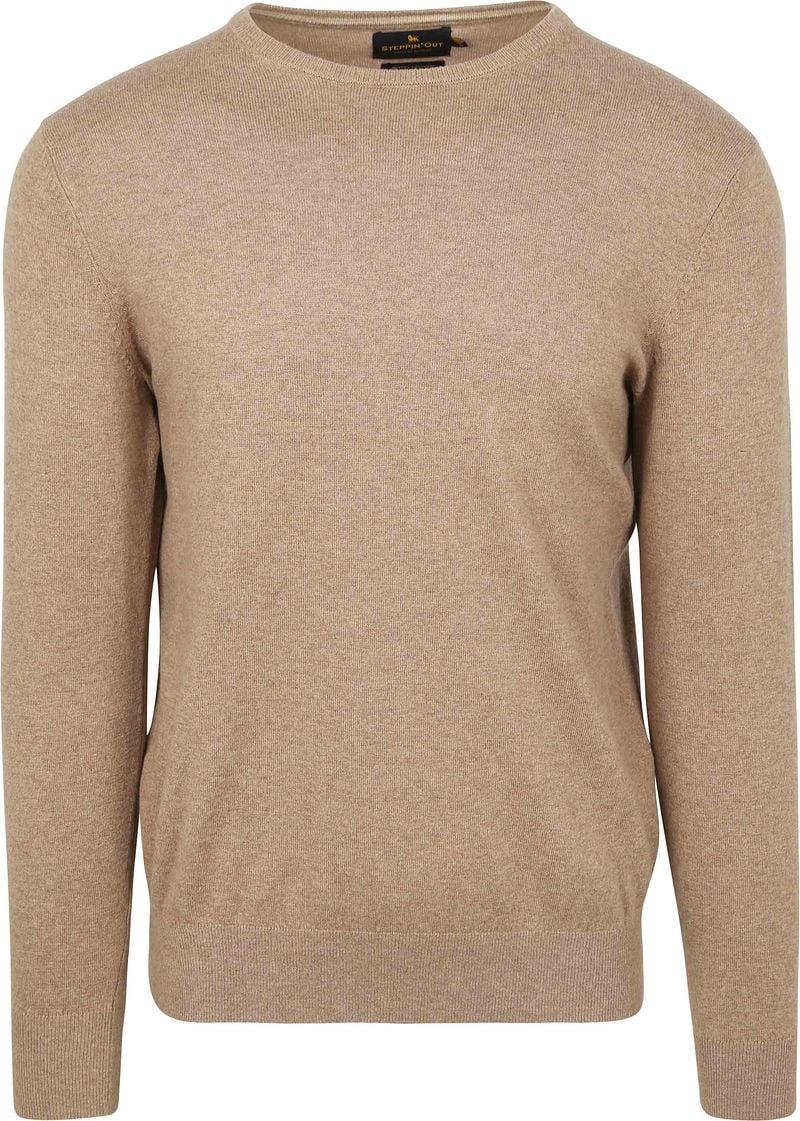 Steppin' Out Trui Cotton Cashmere Camel