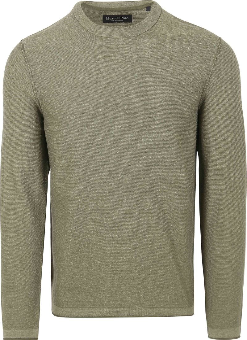 Marc O'Polo Pullover Linen Blend Groen