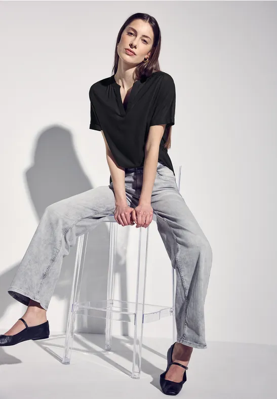 Street One Blouse in effen kleur