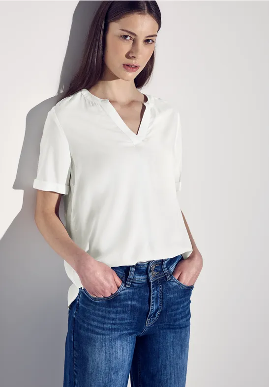 Street One Blouse in effen kleur