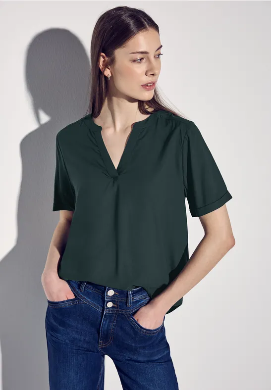 Street One Blouse in effen kleur