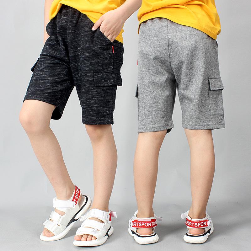 VantaGoods Zomershorts voor kinderen - Effen lichte overalls voor jongens voor middelgrote en grote kinderen 120cm