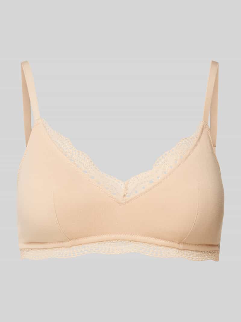 Skiny Soft-bh Classicotton V-hals met transparante kant