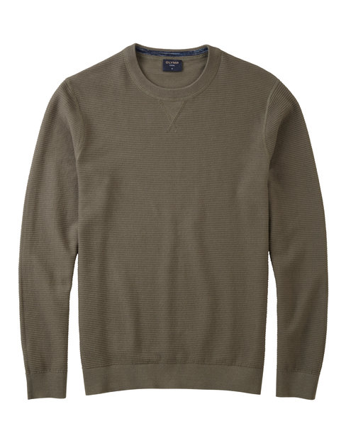 OLYMP Casual Breisel, Olijfgroen