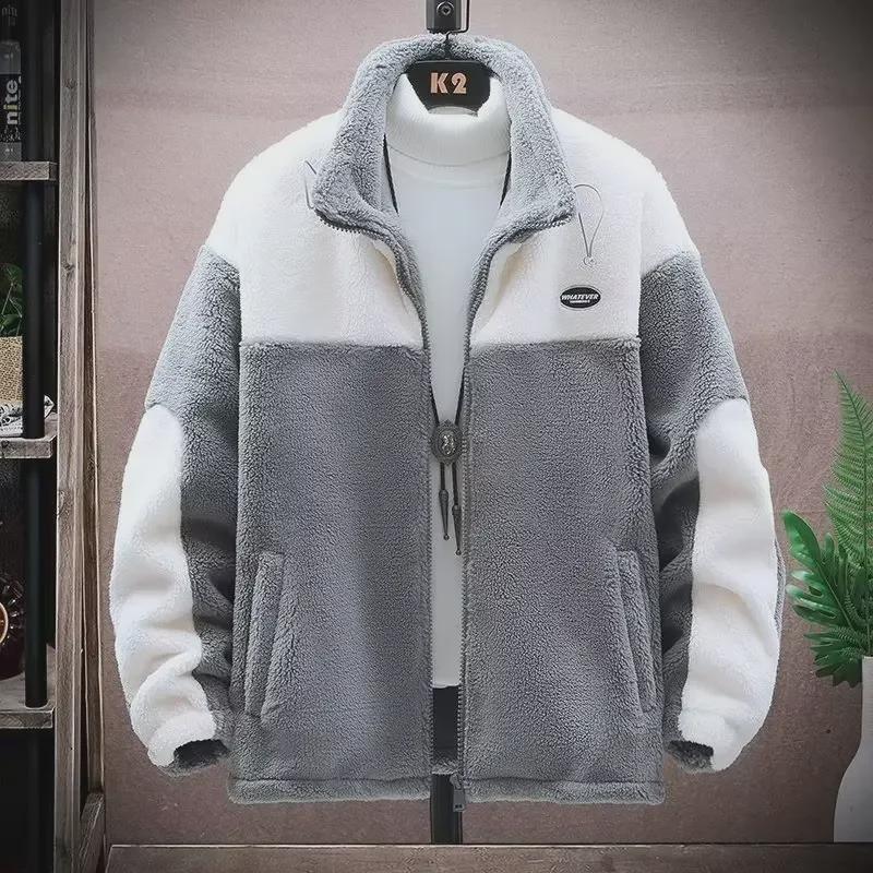 VantaGoods Dikke warme winterjas van fluweelkatoen en wol voor heren 3XL blauw