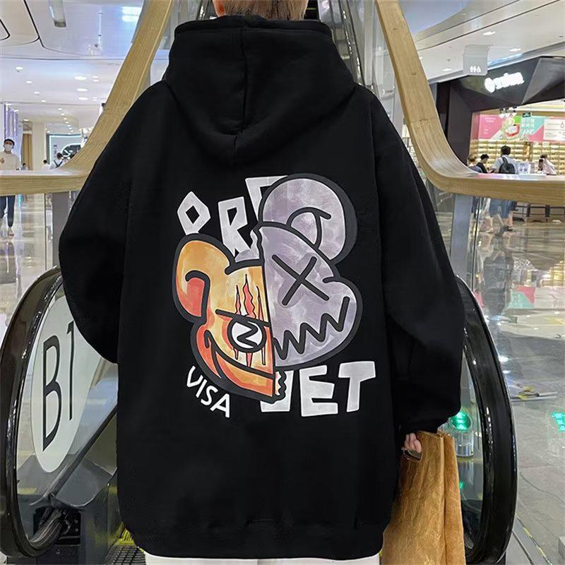 VantaGoods Heren 2022 Hong Kong Style Trendy Hooded Sweatshirt: Losse pasvorm voor lente en herfst 3XL
