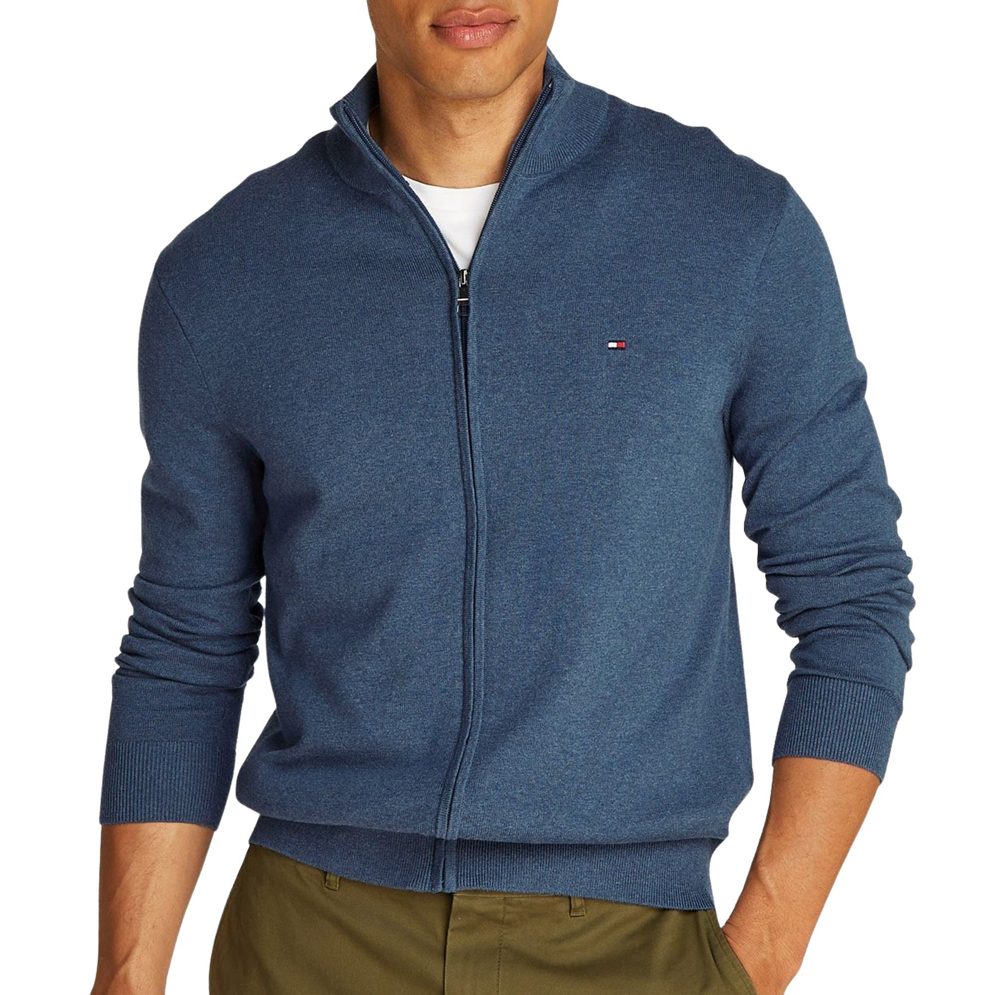 Tommy Hilfiger Essential Mock Neck Zip Vest Heren