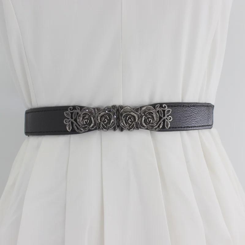 VantaGoods Elastische retro rozengespriem voor dames - jurk- en truiaccessoire verkrijgbaar in vier kleuren wit