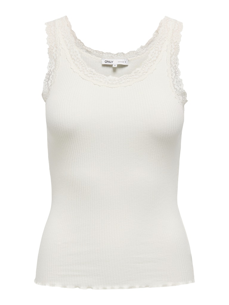 Only onlsara sharai lace tank top jrs no 15345994 cloud dancer