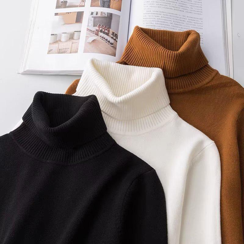 VantaGoods Heren effen lange mouw gebreide half coltrui voor herfst en winter XL