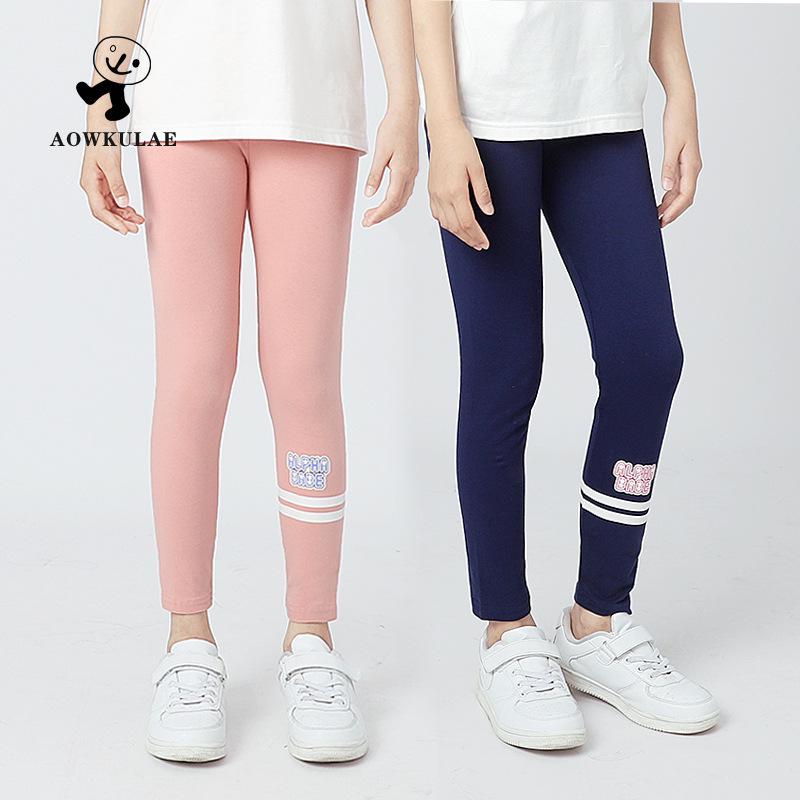 VantaGoods Elastische leggings voor meisjes met lentemotief - ademende, lichtgewicht anti-muggenbroek voor kinderen 150 cm