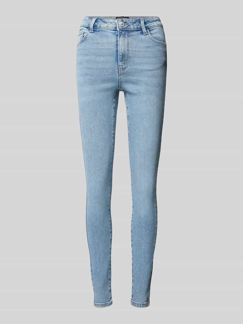 Pieces Skinny fit jeans van katoenmix, model 'DANA'