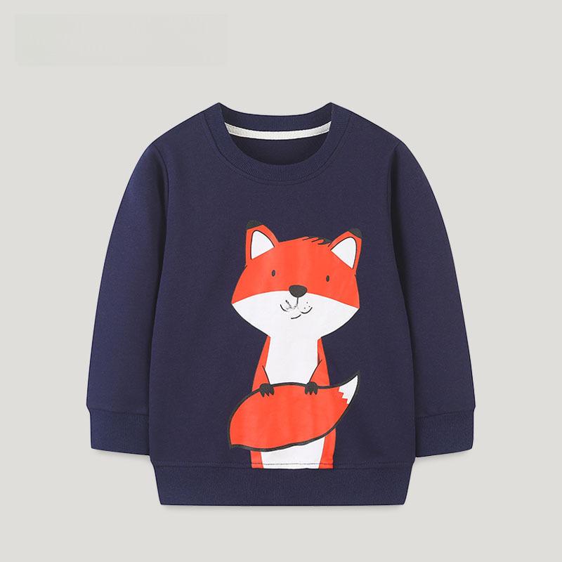 VantaGoods Lente- en herfst kindersweatshirt met tekenfilmmotief - Europese en Amerikaanse stijl, ronde hals, T-shirt met lange mouwen voor jongens 4Y (110 cm)