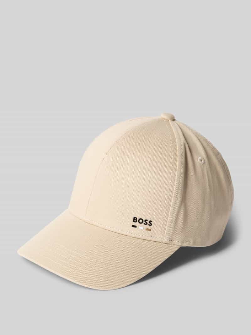 Boss Baseballpet met labeldetail