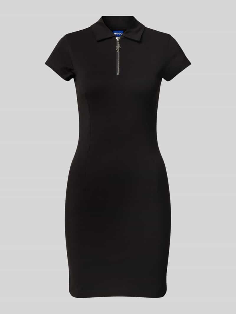Hugo Blue Mini-jurk met ritssluiting, model 'Nera'