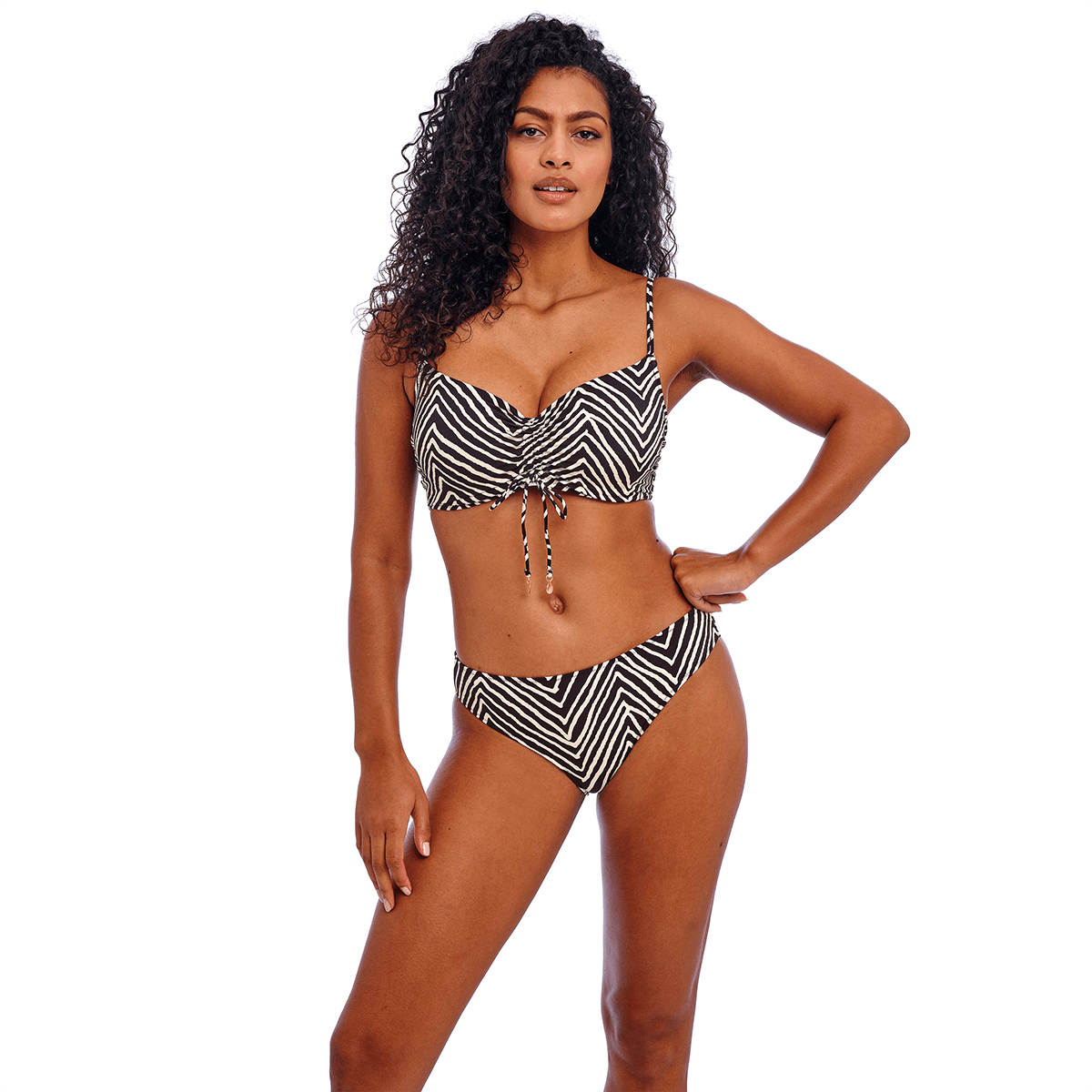 Freya Fiji Falls tai bikinislip, zwart