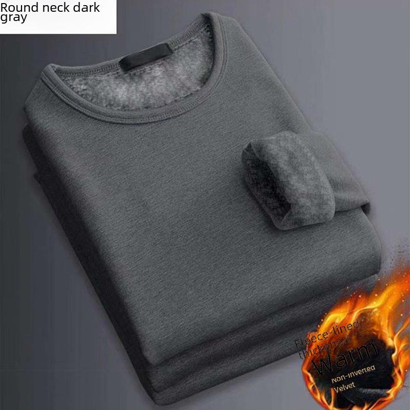 VantaGoods Heren Winter Thermische Fluwelen Top - Outdoor Kleding, Onderkant Shirt, Grote Maat, Jeugd Stijl 2XL (63-70 kg)