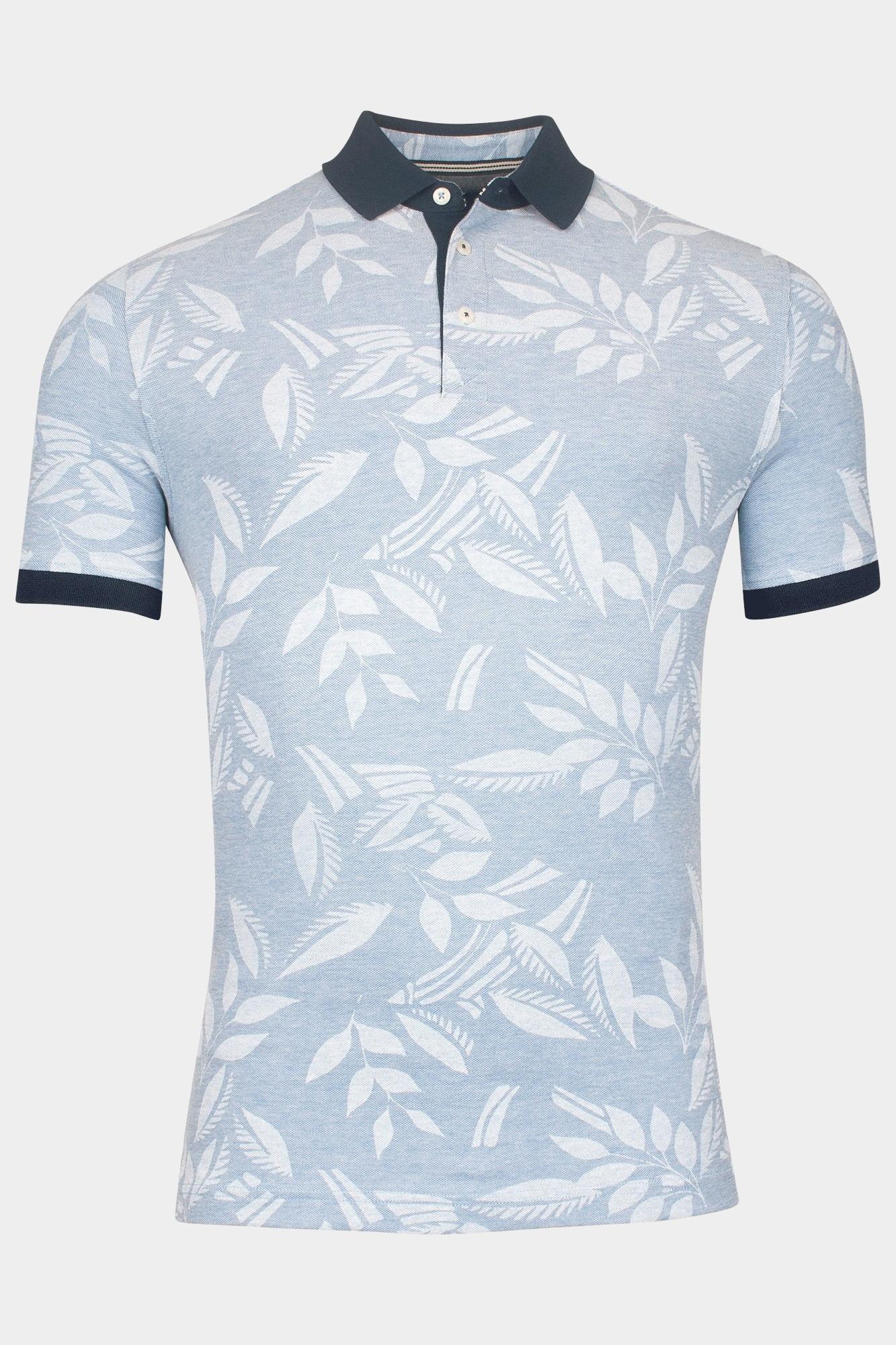 Baileys Polo korte mouw poloshirt 2-tone pique,all ov 515226/63