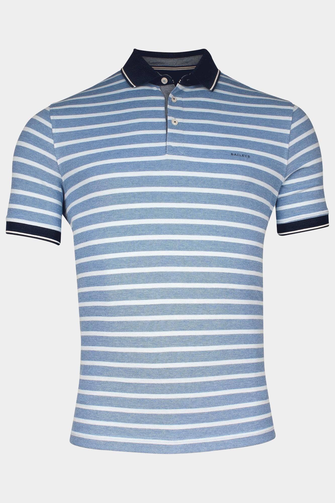 Baileys Polo korte mouw poloshirt pique- yarn dyed st 515244/68