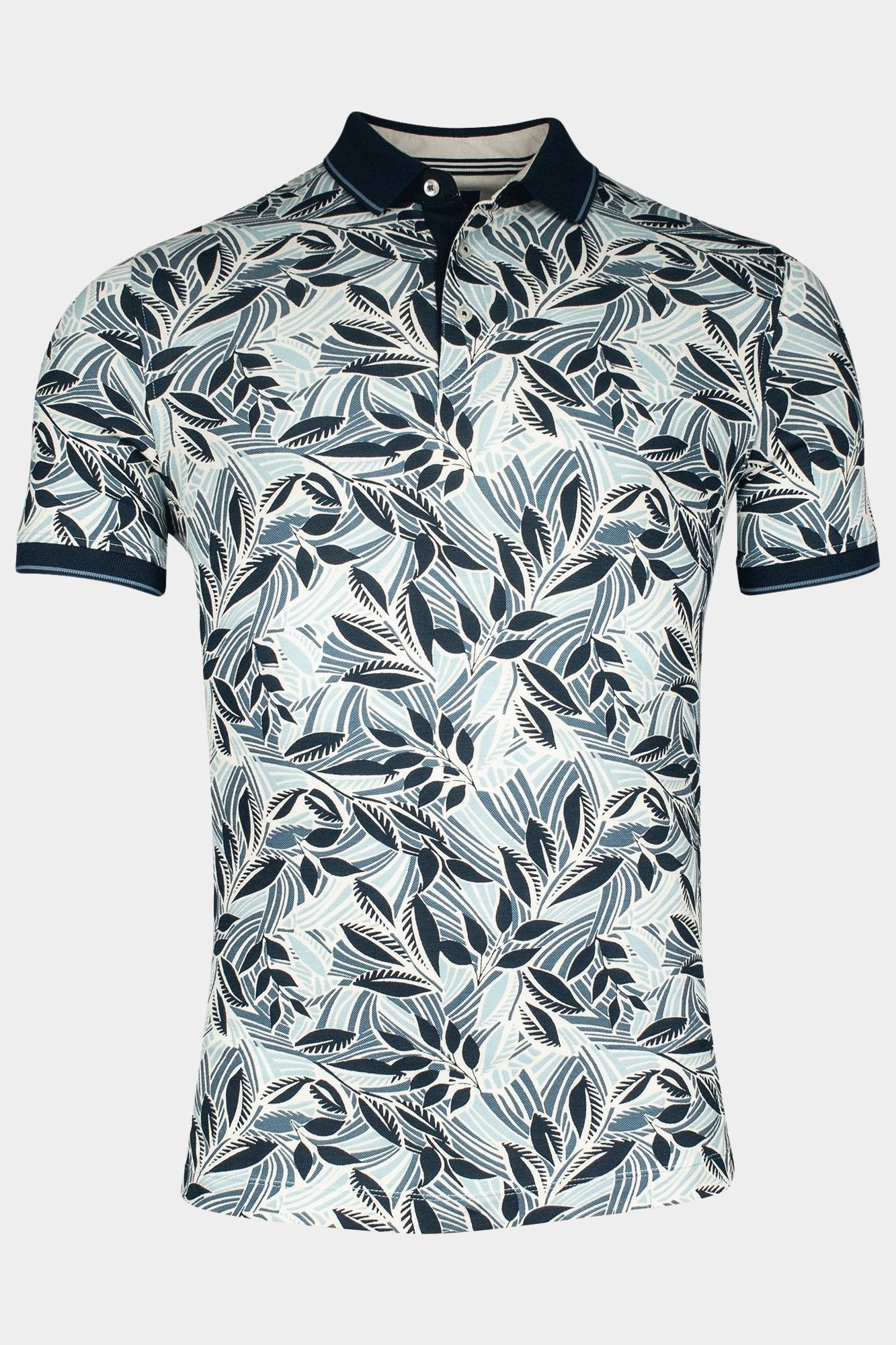 Baileys Polo korte mouw poloshirt 2-tone all over pr 515247/98