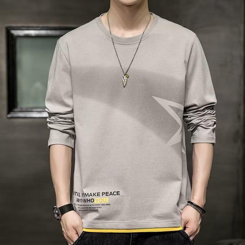 VantaGoods Trendy casual T-shirt met lange mouwen voor heren voor de lente en herfst 3XL