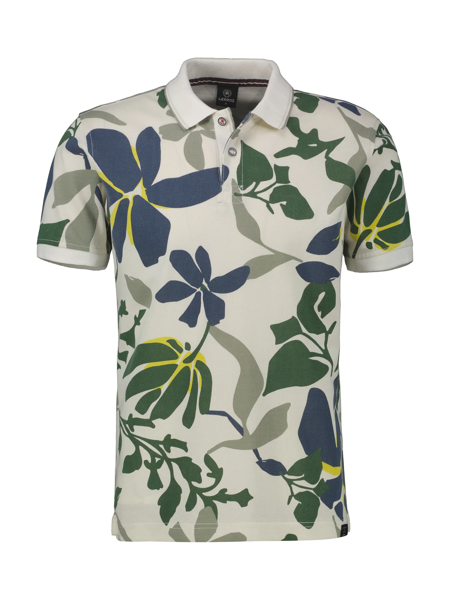 Lerros Heren polo 25432311 103 broken white