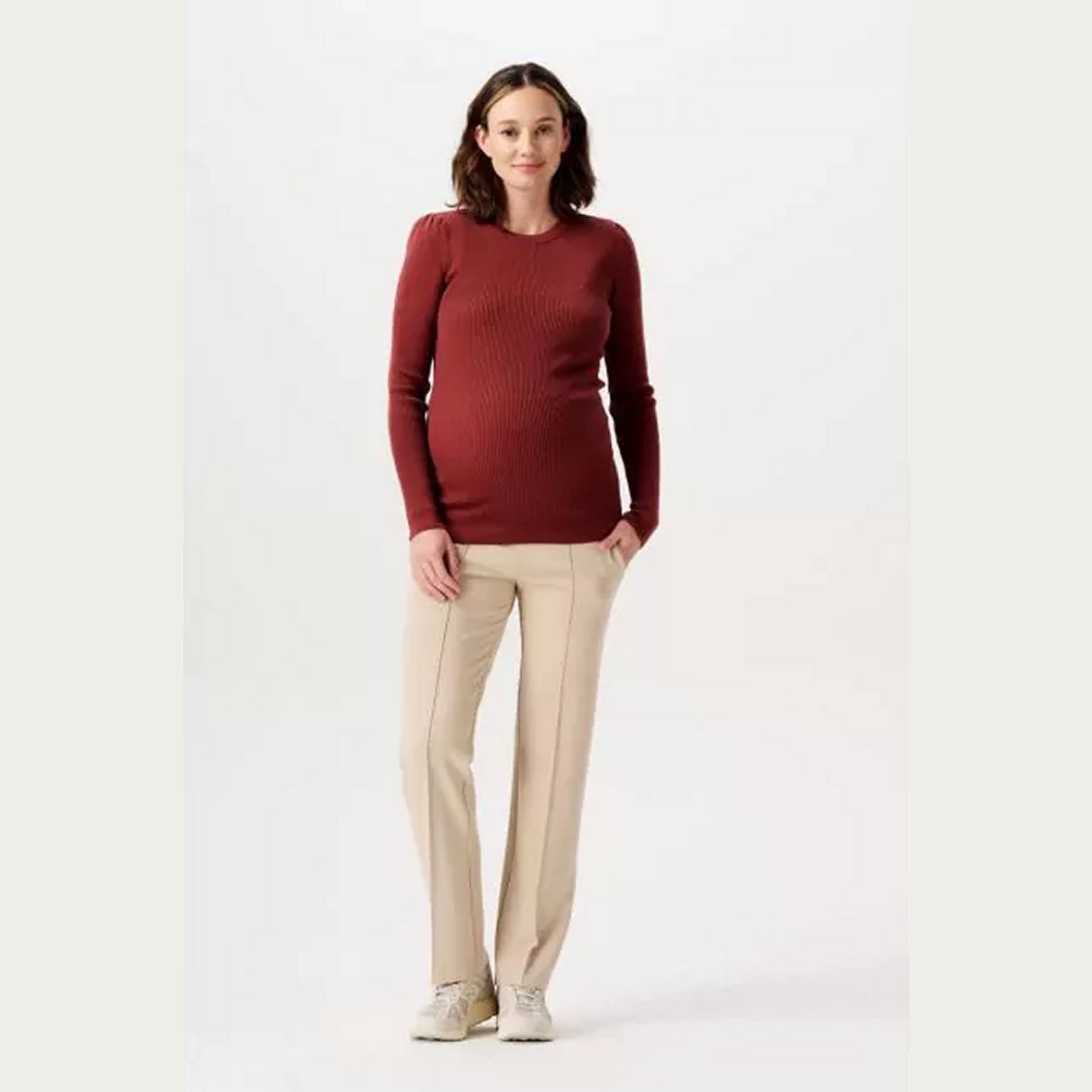 noppies Zwangerschaps broek Casual Eili White Pepper
