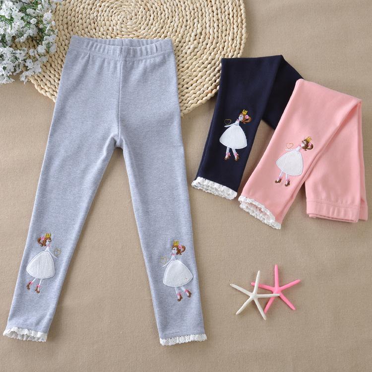 VantaGoods Koreaanse stijl meisjes katoenen leggings 2021 - All-Match voor middelgrote en grote meisjes Size 100 (for 90 cm height) roze