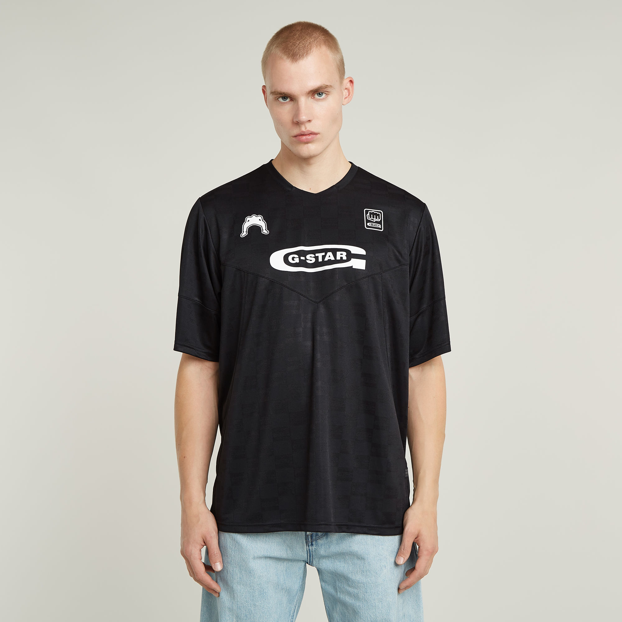 G-Star RAW Football Jersey T-Shirt - Zwart - Heren