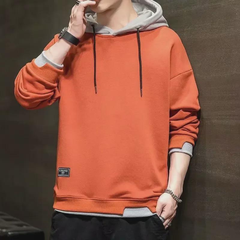 VantaGoods Modieus sweatshirt met capuchon voor heren, 2-in-1-ontwerp, losse pasvorm voor lente en herfst M