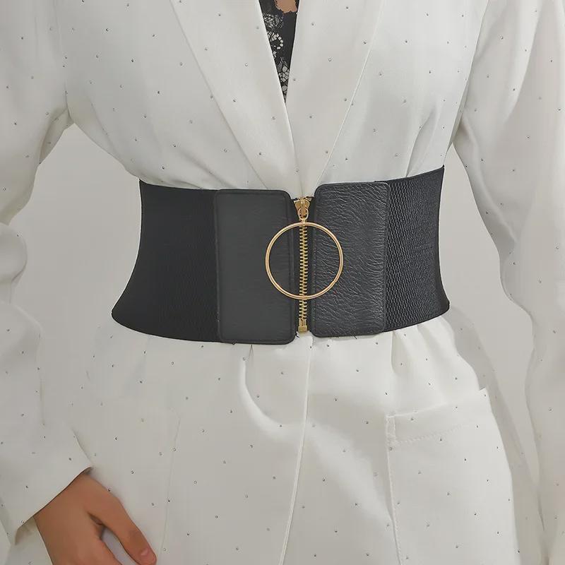 CrossCart Modieuze elastische brede tailleband voor dames - Trendy, veelzijdig en decoratief voor rokken en shirts