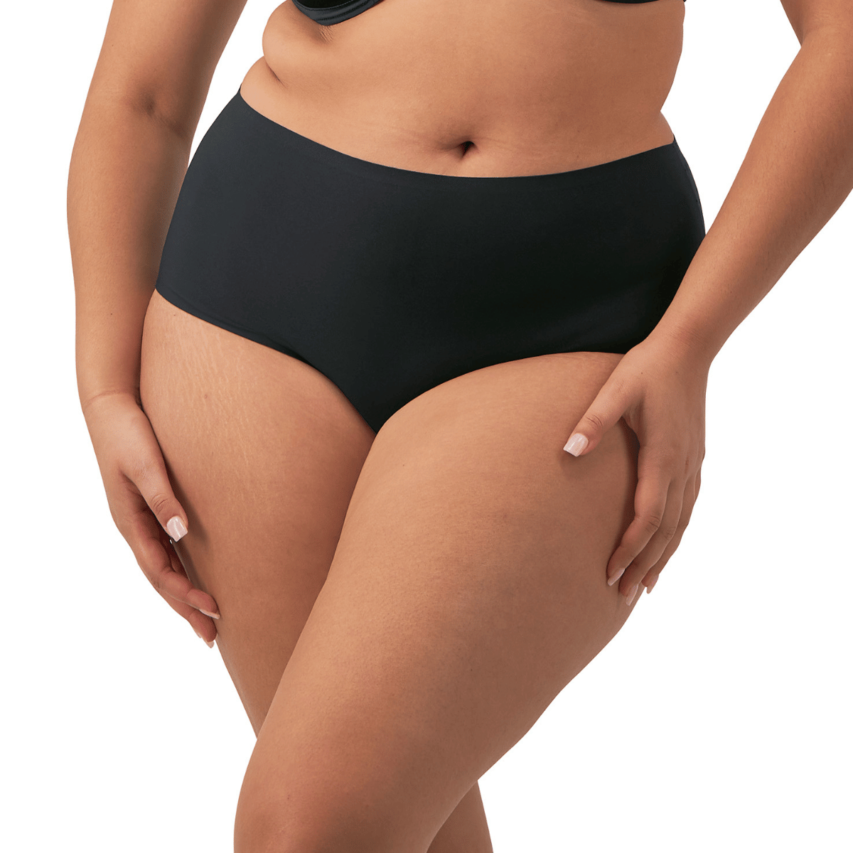 Fantasie Invisible Stretch Plus-formaat maxi slip, zwart