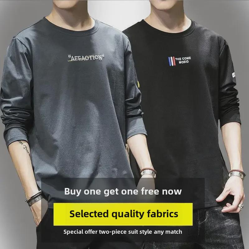 VantaGoods Heren Outdoor Vuilafstotend T-shirt met lange mouwen, ultradun, effen kleur, grote maat, geschikt voor werk en herfstkleding XXXXL