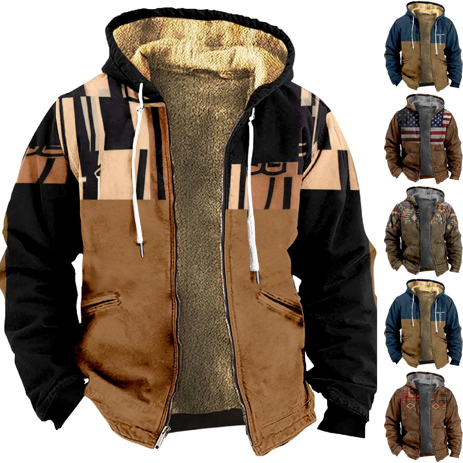 Automobiles11 Gepersonaliseerde casual print voor heren, rits met lange mouwen, dikke katoenen pak, winter L
