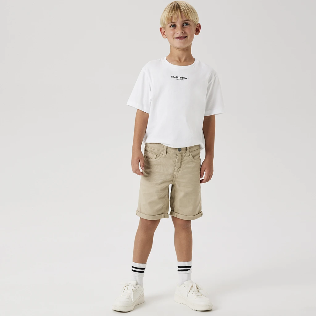 nameit-collectie Name It-collectie Nette korte broek twill SLIM FIT Silas (island fossil)