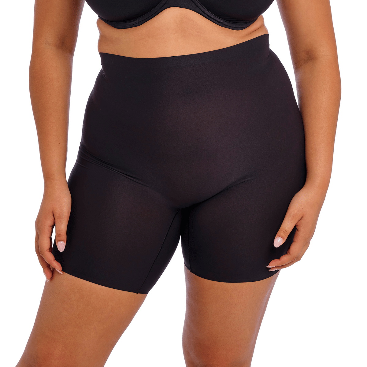 Fantasie Invisible Curve Comfort Plus-size korte broek, zwart