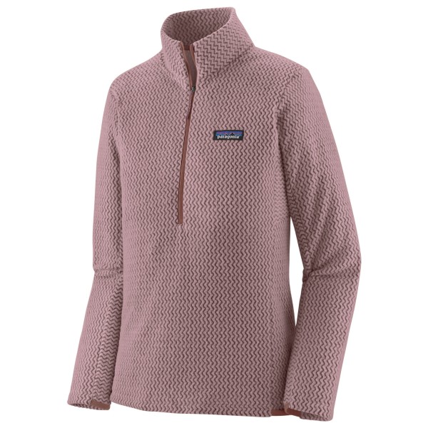 Patagonia - Women's R1 Air Zip Neck - Fleecetrui, bruin/roze