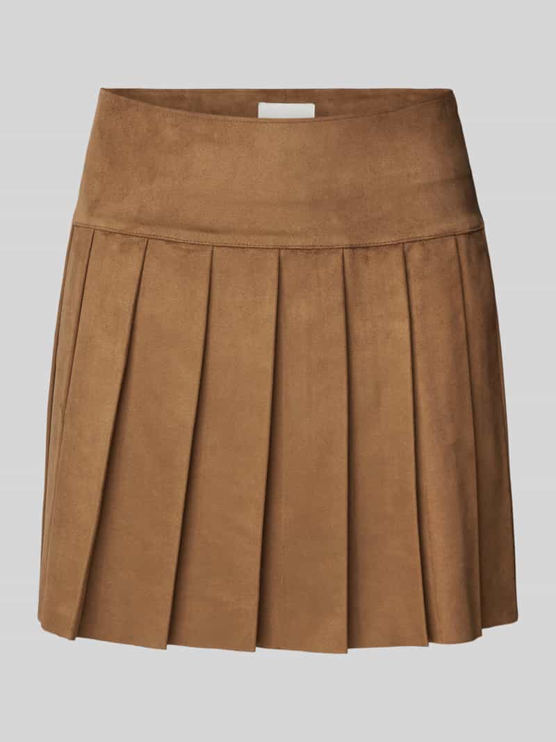 Only Minirok ONLTULIP FAUX SUEDE PLEAT SKIRT OTW