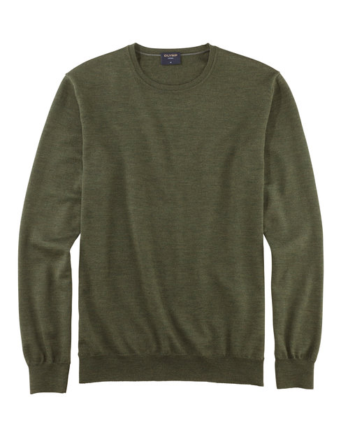 OLYMP Casual Breisel, Olijfgroen