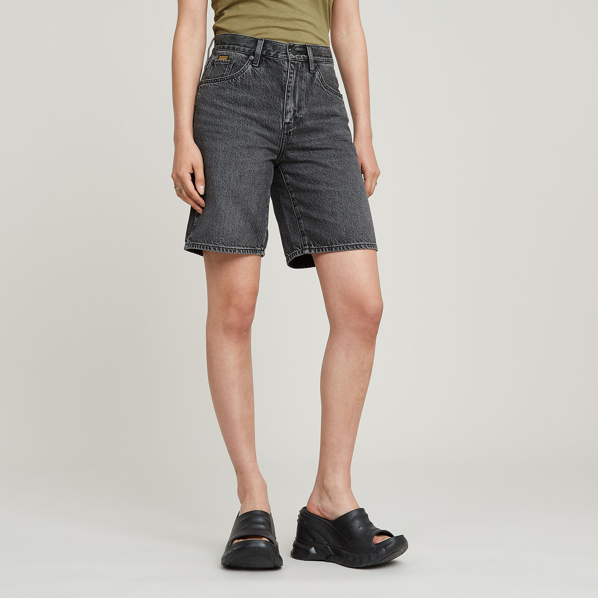 G-Star RAW Viktoria Bermuda Short Clean Edge - Grijs - Dames